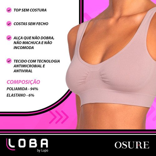 Sutiã Lupo Original Loba Sem Costura Soutien Antimicrobial - Image 7