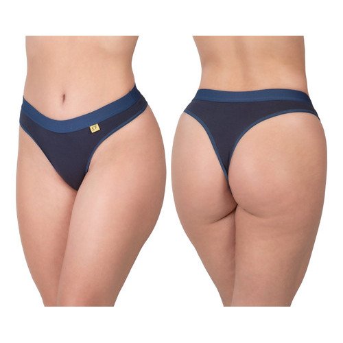10 Calcinha Fio Dental Algodão Lisa Elástico Tanga Lingerie - Image 4