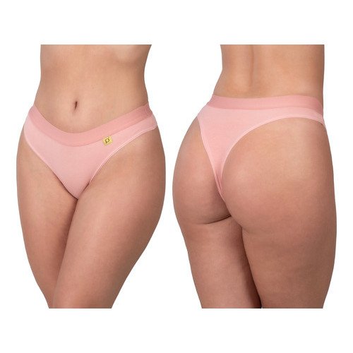 10 Calcinha Fio Dental Algodão Lisa Elástico Tanga Lingerie - Image 9