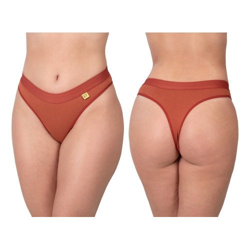 10 Calcinha Fio Dental Algodão Lisa Elástico Tanga Lingerie - Image 7