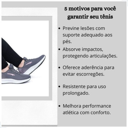 Tênis Feminino Esportivo Academia Treino Confortável Macio - Image 2