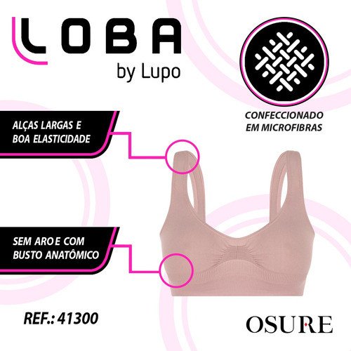 Sutiã Lupo Original Loba Sem Costura Soutien Antimicrobial - Image 3