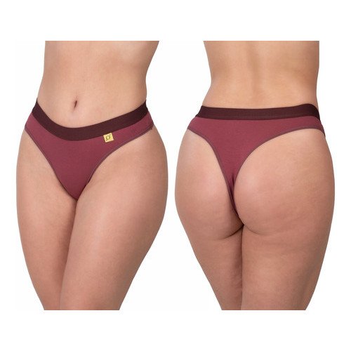 10 Calcinha Fio Dental Algodão Lisa Elástico Tanga Lingerie - Image 8